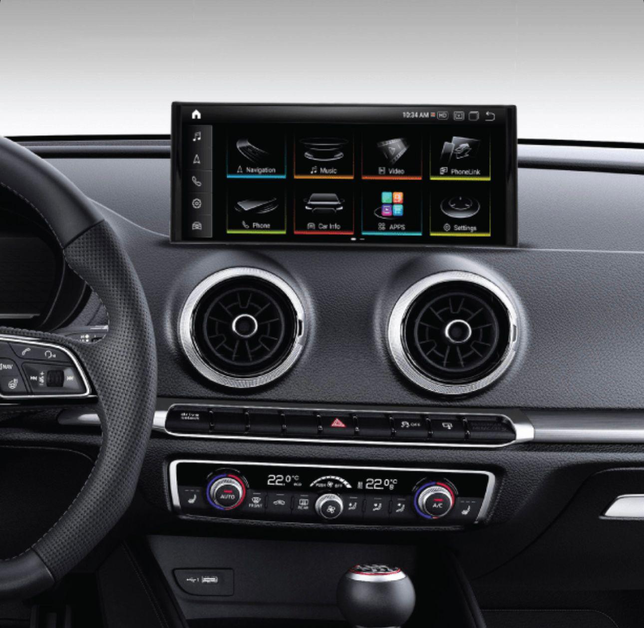 Audi A3/S3/RS3 2014-2020 8V Android skärm med trådlöst CarPlay
